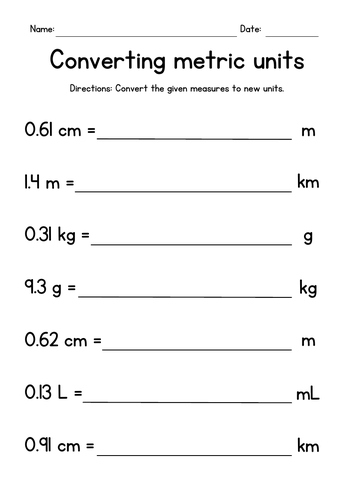 What Are the Metric Units for Volume?