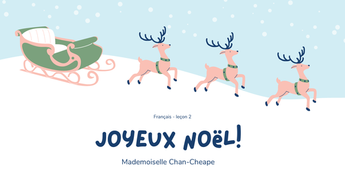 Joyeux Noël | Christmas Lesson