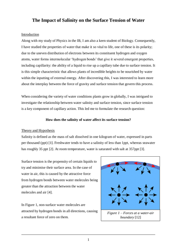 IB Physics HL: Internal Assessment Exemplar - Grade 7