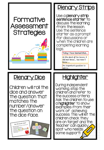 Formative Assessment Strategy Cards