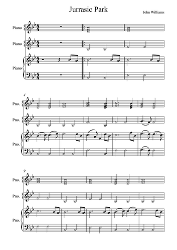 Jurassic World Theme - Arrangement