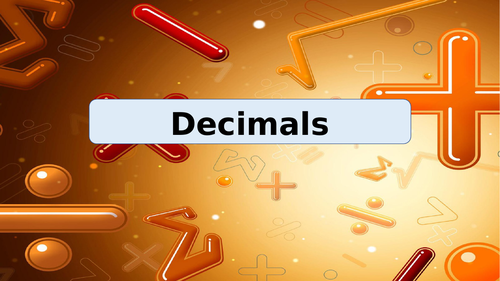 Year 6 Maths - Decimals