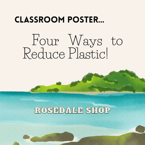 Classroom Poster 4 Ways to Reduce Plastic Earth Day Display Reduce