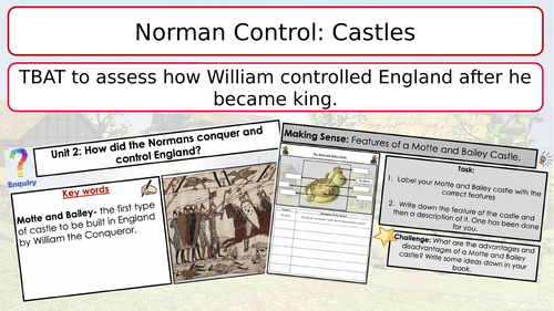 Norman control: Castles
