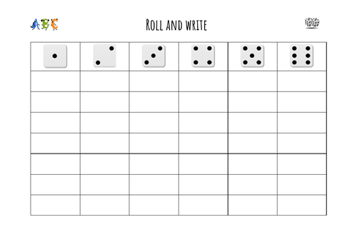 Roll and Write - Active Spelling