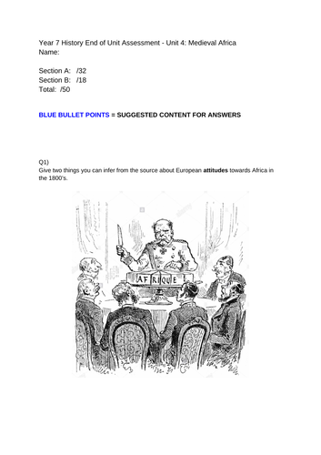 Medieval Africa SOW Year 7 | Teaching Resources