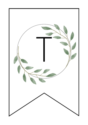 Topic Botanical Display Lettering