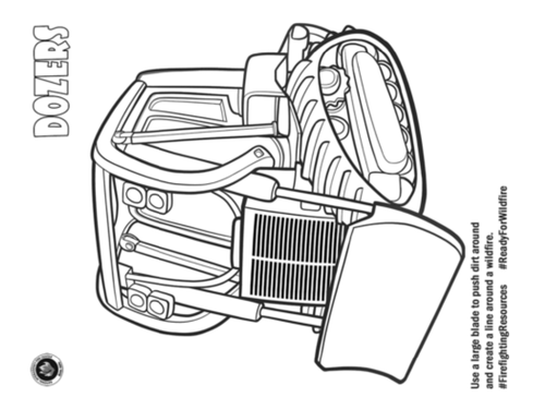 Fire Fighting Vehicles Coloring Pack