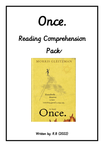 ONCE by Morris Gleitzman READING COMPREHENSION  BUMPER PACK YEAR 6 KS2 SATs
