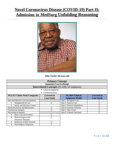 covid 19 unfolding reasoning case study answers