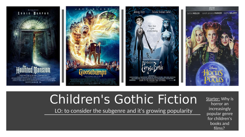 KS3 Contemporary Gothic Children's Fiction | Teaching Resources