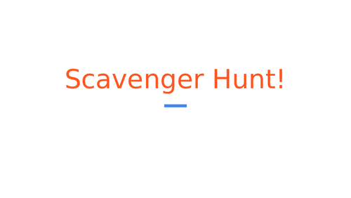 DISTANCE LEARNING | Zoom Home Scavenger Hunt