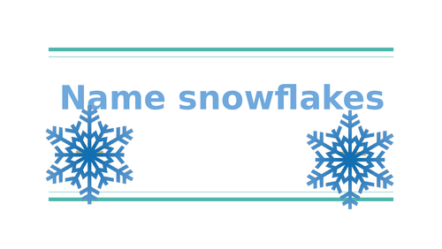 *EASY CHRISTMAS CRAFT!* | Make a Name Snowflake