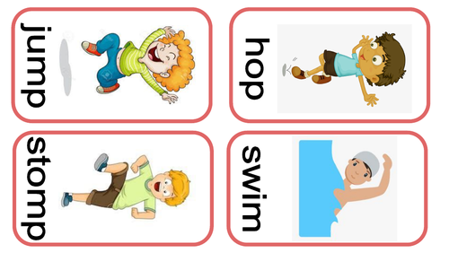 ACTION VERBS | 'Doing' Words Flashcards