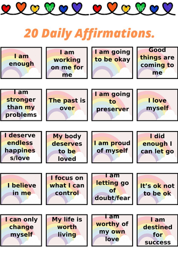 20 Daily Affirmations
