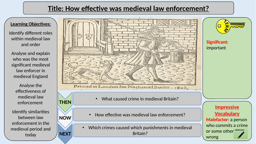 Medieval Law Enforcement - OCR GCSE History