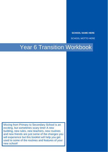 Transition Day Workbook Y6-7