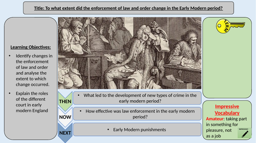 Law Enforcement in Early Modern Britain OCR GCSE History Crime and ...