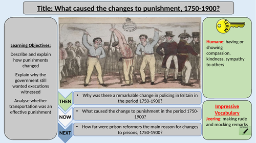 Punishments Industrial Britain OCR GCSE History Crime and Punishment