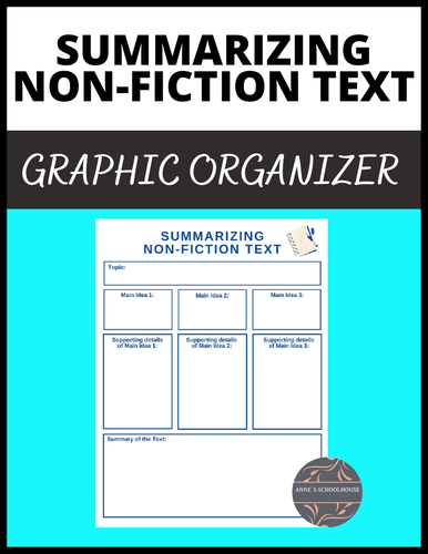 Summary Graphic Organizer for Non-fiction Texts