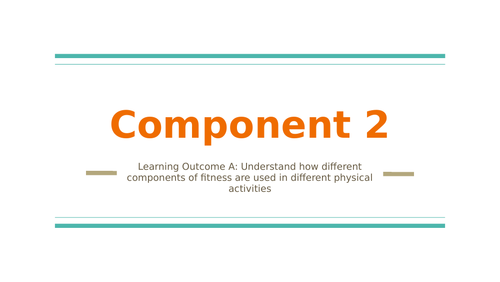 Sport BTEC Tech Award 2022 - Component 2