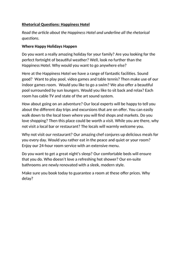 Identify RHETORICAL QUESTIONS and TRANSFORM STATEMENTS into QUESTIONS