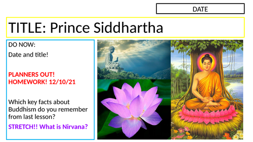 KS3 - Buddhism // Prince Siddhartha 2021