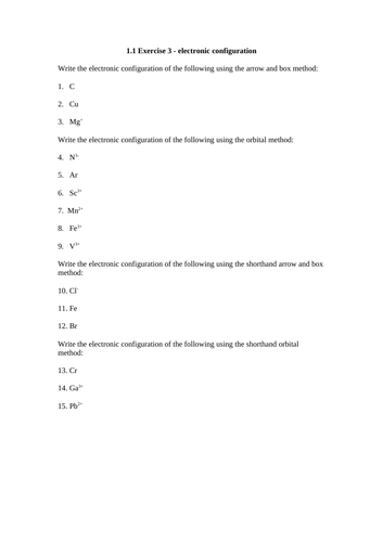 Electronic Structure