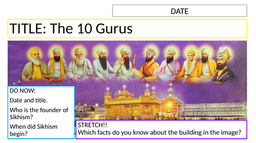 KS3 - Sikhi // The 10 Gurus