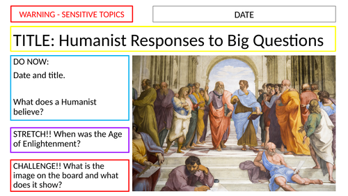 KS3 - Humanism // Humanist Responses to Big Questions