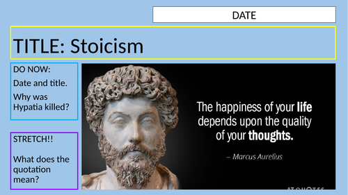 KS3 - Ancient Philosophy // Stoicism