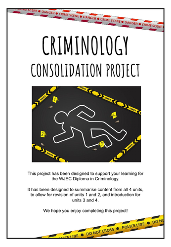 WJEC Criminology Diploma Murder Mystery Project