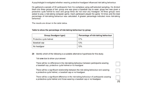 GCSE Reliability and Validity