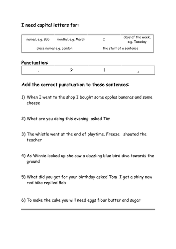Year 2 SPAG booklet
