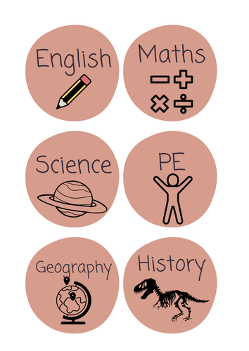 Neutral Visual Timetable