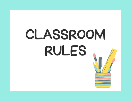 classroom rules clip art