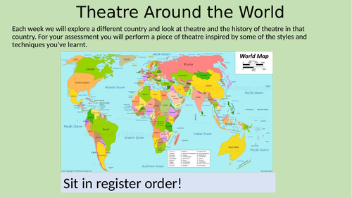 KS3 Drama - Theatre Around the World SOW