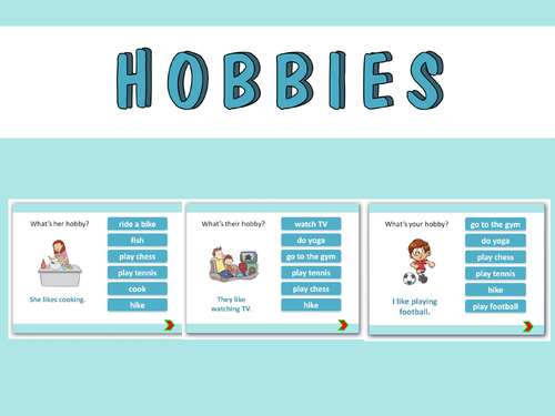 Hobbies. Like + ing. PowerPoint Presentation - EDITABLE