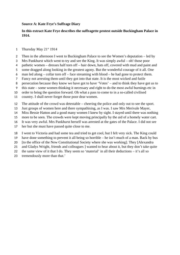 AQA English Language Paper 2: Protests