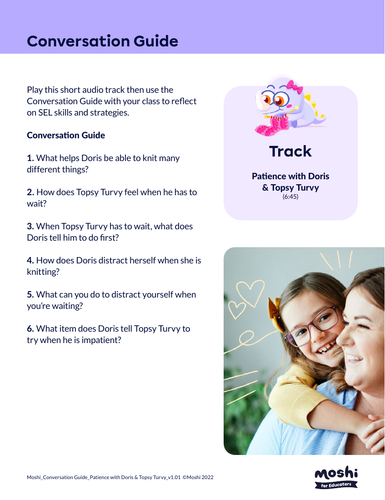 SEL - Patience with Doris & Topsy Turvy - Activity