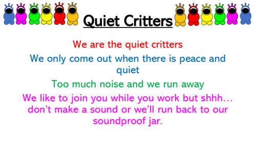 Printable Quiet Critters