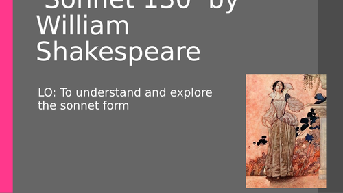 KS3 Poetry: Shakespeare's Sonnet 130