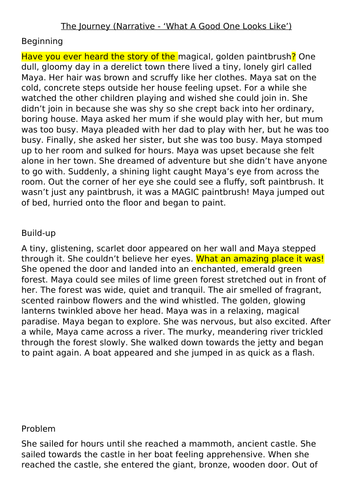 Journey by Aaron Becker - Year 2 WAGOLL