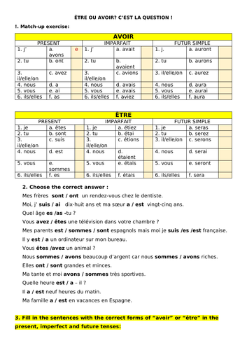 etre-and-avoir-in-the-present-imperfect-and-future-tenses-teaching