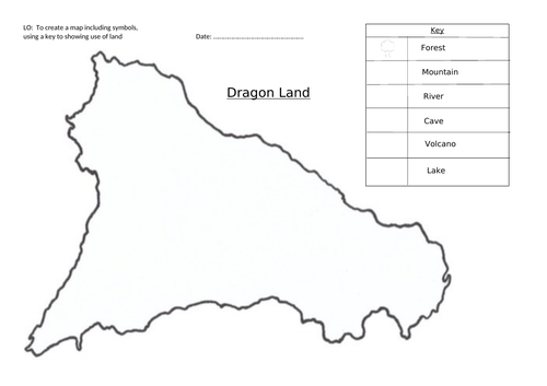 Dragon Land Map- Mapping Skills