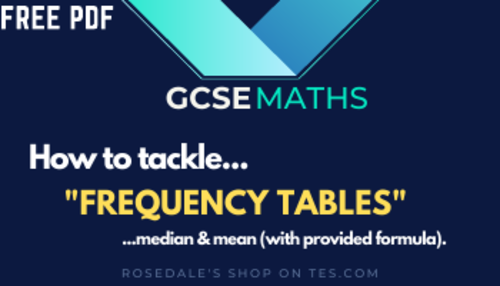 (FREE) TWO Frequency Table Questions Explanations and Answers | MATHS GCSE / IGCSE | AQA/Edexcel/OCR
