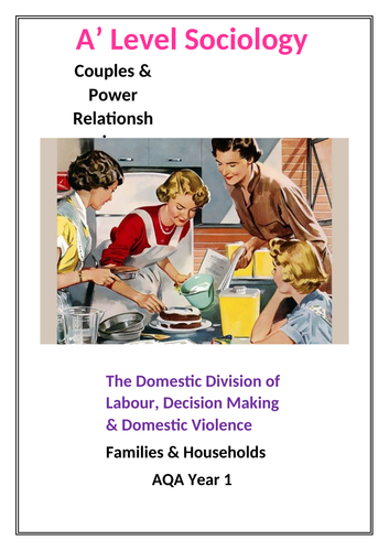 Couples- Domestic Division of Labour Booklet