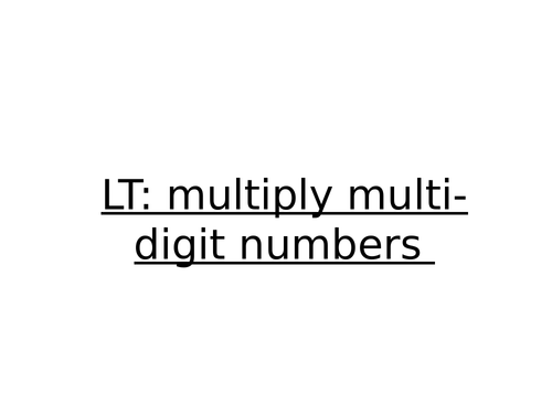 multiply 4 digit by 2 digit year 6