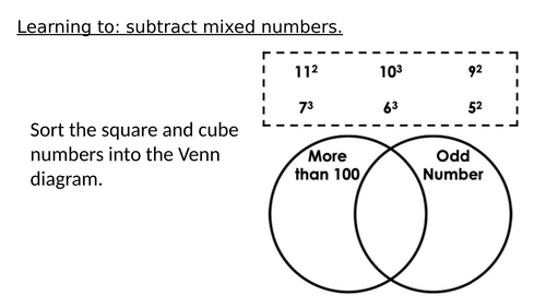 Y6 Maths: Subtract mixed number fractions