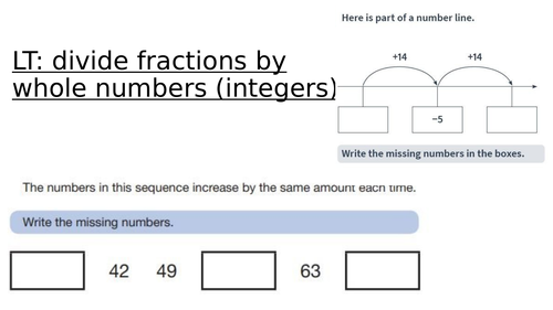 Y6 Maths: Divide fractions and integers